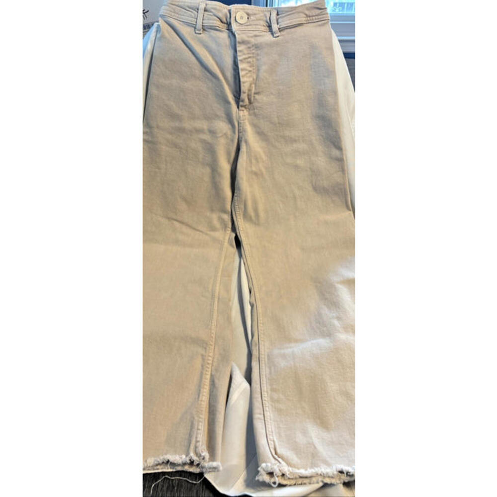 Zara Beige Sand Jeans Marine Straight Size 6 Women's